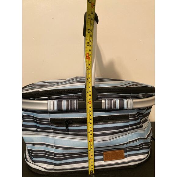 Picnic Basket - Insulated - Handle - Foldable - Rubber Feet Bottom - Li Qing - Picture 7 of 11